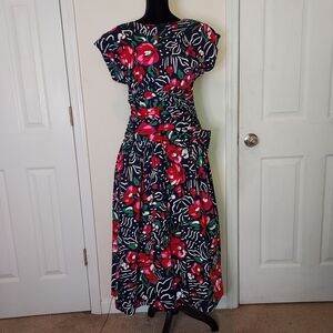 SPECIAL TIMES BY PATTY O'NEIL VINTAGE FLORAL DRESS
